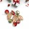 9ct. 2-Finish Silver & Red Glass Retro Reflector Ornaments